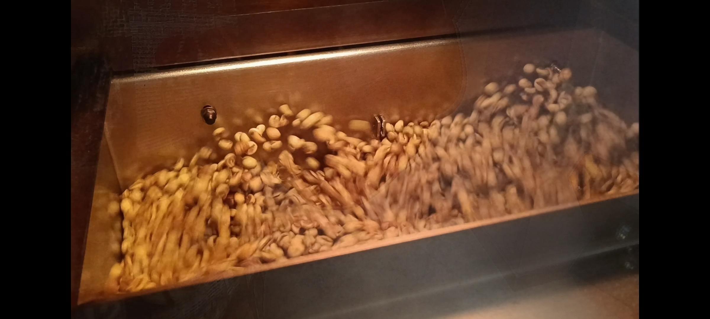 Tueste de café por convección