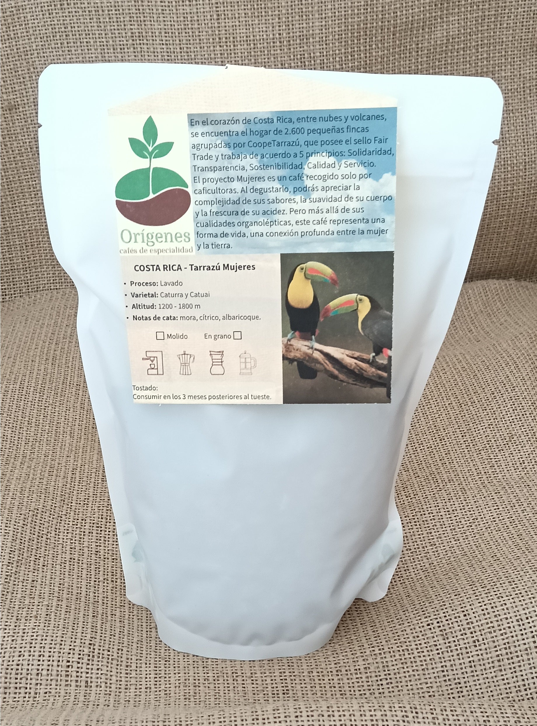 Bolsa de café de Costa Rica Tarrazú Mujeres