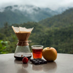 Composición con notas de cata del café Colombia La Reserva