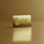 Gold gift card