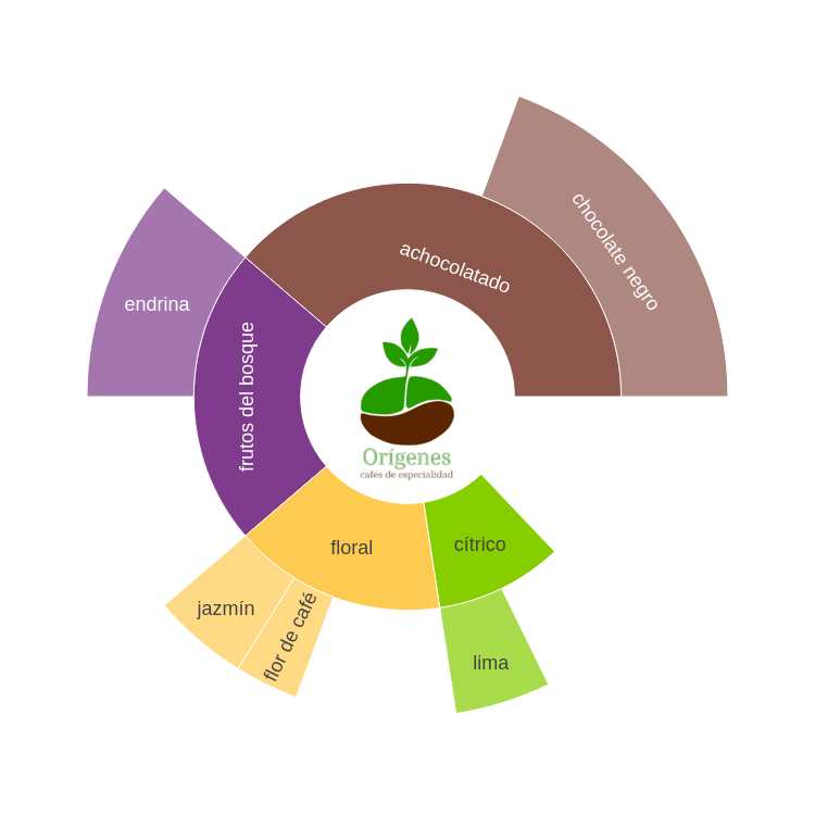Rueda de sabores de Burundi Kibira